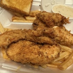 J J's Cafe - Chick tenders, amazing good!  Great quality chicken that's perfectly flavored and fried.