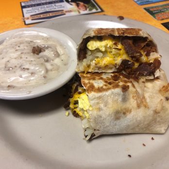 Sunrise Grill - Breakfast burrito with sausage gravy - Breakfast & Brunch Near Me - Tavares, Florida
