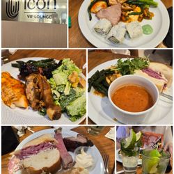 Hard Rock Hotel & Casino - Icon VIP lounge. Some food offerings