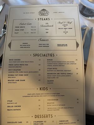 Menu photo 6 City Hall Steakhouse Jenks, OK Menu photo 6 City Hall Steakhouse Jenks, OK