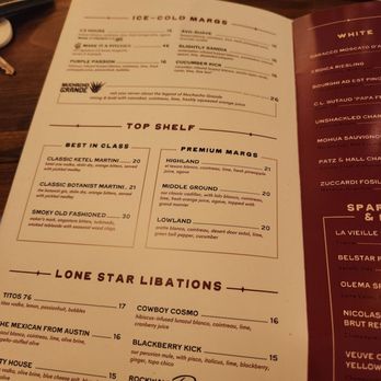 Culpepper Cattle - Coctail menu - Steakhouses Near Me - Dallas, Texas Culpepper Cattle - Coctail menu - Steakhouses Near Me - Dallas, Texas