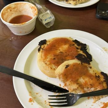 Maritza's Pupusas - Half-eaten Pupusa plate with: Mixed Pupusa, Chorizo, Bean and Cheese Pupusa, Garlic and Cheese Pupusa - Salvadoran Near Me - Queen Creek, Arizona Maritza's Pupusas - Half-eaten Pupusa plate with: Mixed Pupusa, Chorizo, Bean and Cheese Pupusa, Garlic and Cheese Pupusa - Salvadoran Near Me - Queen Creek, Arizona