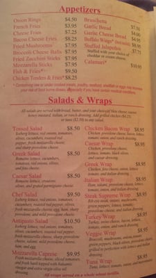 Menu photo 5 Tony's Pizza Manassas, VA