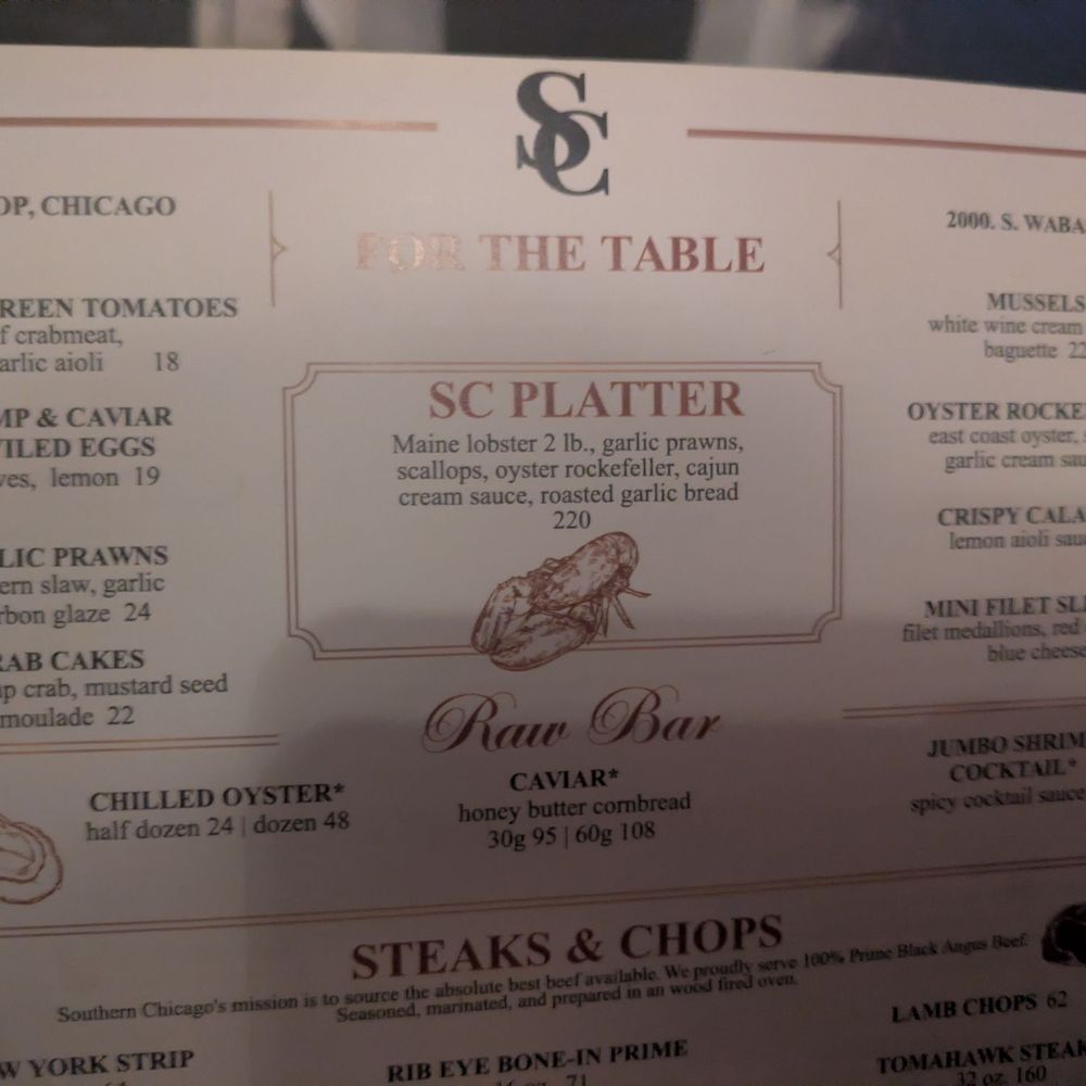 Southern Chicago - Menu - Southern Near Me - Chicago, Illinois Southern Chicago - Menu - Southern Near Me - Chicago, Illinois
