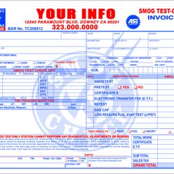 Just Printing - Two Color Ink Invoices