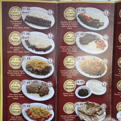 Maiwand Kabob House - Menu