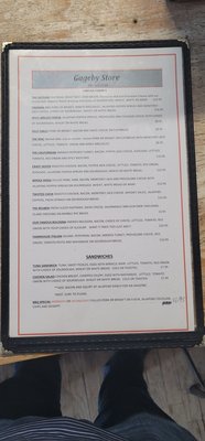 Menu photo 3 Gageby Store Canadian, TX