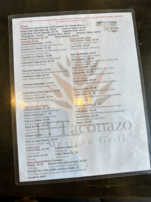 Menu photo 4 El Taconazo Daly City, CA