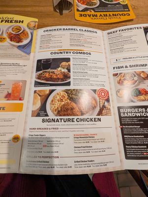 Menu photo 7 Cracker Barrel Old Country Store Mesa, AZ