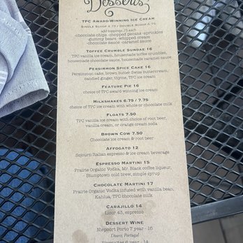 The Loft Restaurant - Dessert Menu - American Near Me - Zionsville, Indiana The Loft Restaurant - Dessert Menu - American Near Me - Zionsville, Indiana