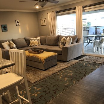 Residential Deep Cleaning - Living room including slider looks amazing! - Home Cleaning Near Me