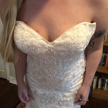 Becky Fowler's Bridal - Before image of my dress (which needed the bust taken in) - Sewing & Alterations Near Me - Irving, Texas Becky Fowler's Bridal - Before image of my dress (which needed the bust taken in) - Sewing & Alterations Near Me - Irving, Texas