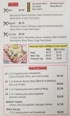 Menu photo 5 Heavy D's Pizzaria Oklahoma City, OK