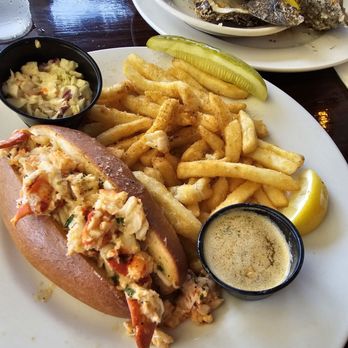 Island Fish - Lobster sandwich w fries - Seafood Near Me - Marathon, Florida