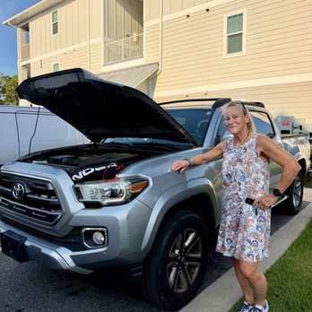 Emerald Coast Roadside Rescue - Pictured here is Lynne. We responded this morning when her vehicle wouldn't start--fast, reliable jumpstart service. - Roadside Assistance Near Me - Miramar Beach, Florida Emerald Coast Roadside Rescue - Pictured here is Lynne. We responded this morning when her vehicle wouldn't start--fast, reliable jumpstart service. - Roadside Assistance Near Me - Miramar Beach, Florida
