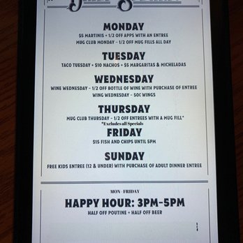 Grand River Brewery - Daily specials menu - Brewpubs Near Me - Marshall, Michigan Grand River Brewery - Daily specials menu - Brewpubs Near Me - Marshall, Michigan