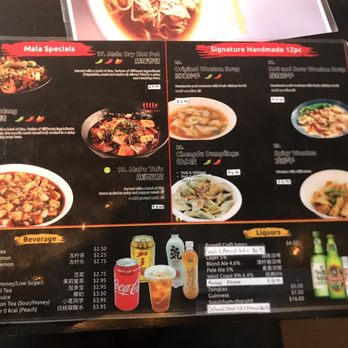 Dan Dan Noodle - June 2022 menu (back) - Noodles Near Me - Vancouver, British Columbia