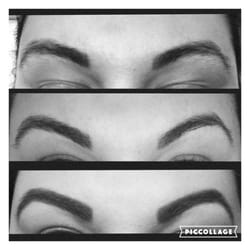 Rashma’s Eyebrow Threading - Before, After & Filled in.