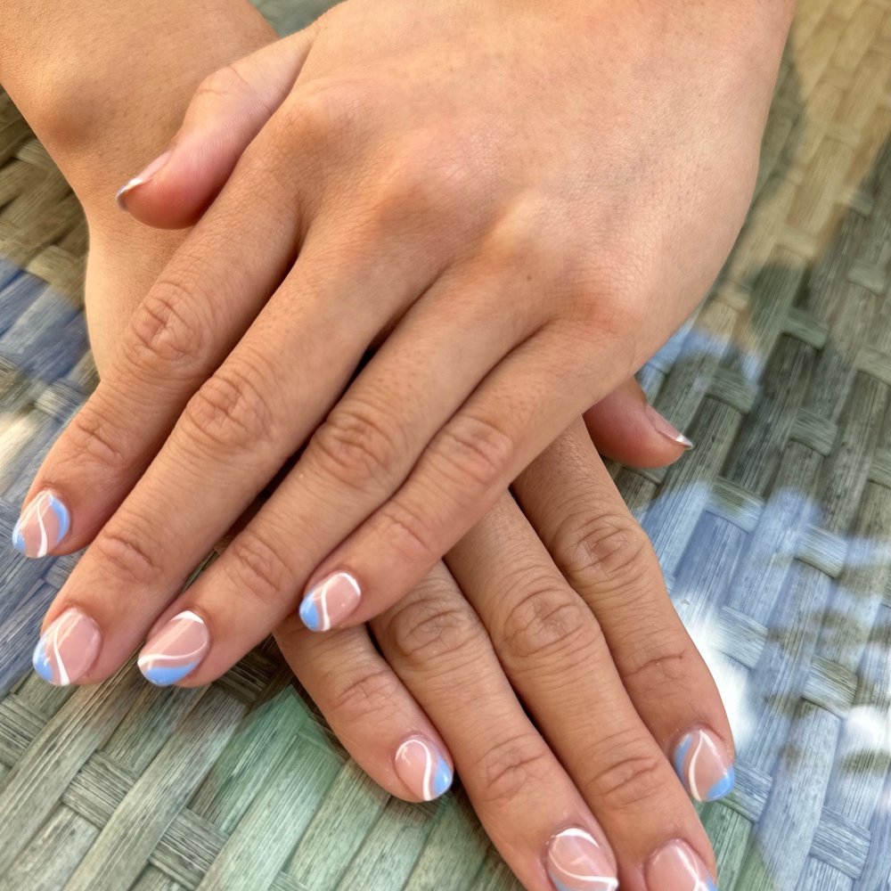 Happy Nails and Spa - Gel manicure with design - Nail Salons Near Me - Irvine, California