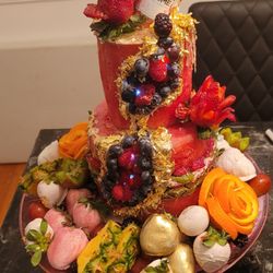 Lc Finest Cake & Bar - Custom Watermelon fruit cake