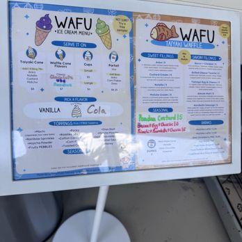 WAFU - Menu July 2025 - Desserts Near Me - Orlando, Florida WAFU - Menu July 2025 - Desserts Near Me - Orlando, Florida