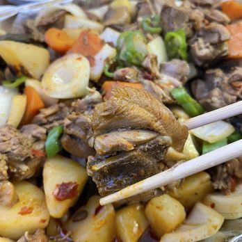 Lanzhou Ramen N Sushi - Xinjiang Stir Fried Chicken (Spicy) - Sushi Bars Near Me - Roswell, Georgia