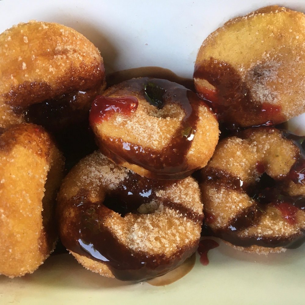 a bowl of donuts a bowl of donuts