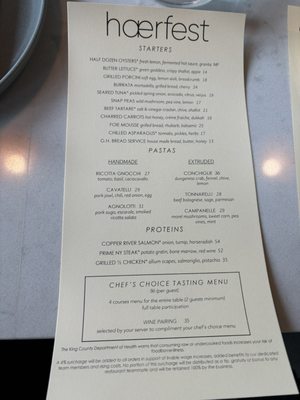 Menu photo 8 Haerfest Seattle, WA Menu photo 8 Haerfest Seattle, WA