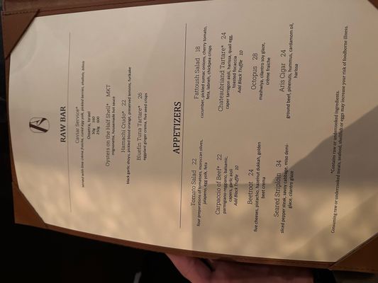 Menu photo 7 Aris Steakhouse Austin, TX Menu photo 7 Aris Steakhouse Austin, TX