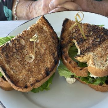 New Seabury Resort - This is the chicken salad toasted sandwich with cranberry mayo - Mashpee, Massachusetts New Seabury Resort - This is the chicken salad toasted sandwich with cranberry mayo - Mashpee, Massachusetts