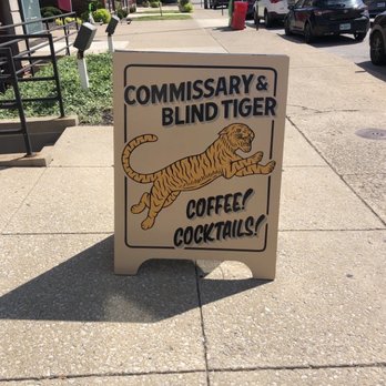 Commissary Barber & Barista - The sign! - Coffee & Tea Near Me - Indianapolis, Indiana