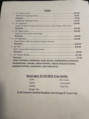Menu photo 1 Roosters Corner Gladwin, MI