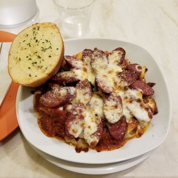 Amina Pizzeria - Oven baked penne with Italian sausage. Perfect! - Pizza Near Me - Honolulu, Hawaii