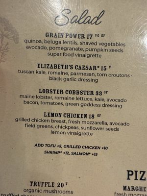 Menu photo 2 Honey Salt Las Vegas, NV