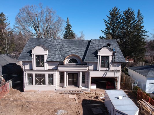 New Home, New Roof - Our New Home Roof Installation Services provide homeowners with expert roofing solutions tailored to the specific needs of new construction projects. With a commitment to quality and precision, our skilled team uses top-grade materials and the latest installation techniques to ensure a durable, energy-efficient, and aesthetically pleasing roof for your new home. We specialize in a variety of roofing systems, including asphalt shingles, metal roofing, tile, and flat roofing, offering custom solutions that match the architectural style of your property.
We take pride in delivering timely service, adhering to industry standards, and providing exceptional customer care throughout the installation process. From the initial consultation to project completion, we work closely with builders, architects, and homeowners to ensure the roof not only protects your investment but also enhances the overall appeal of your home. Our goal is to create a roof that stands the test of time, with a focus on safety, functionality, and curb appeal.
With our New Home Roof Installation Services, you can trust that your home’s first line of defense is in expert hands. New Home, New Roof - Our New Home Roof Installation Services provide homeowners with expert roofing solutions tailored to the specific needs of new construction projects. With a commitment to quality and precision, our skilled team uses top-grade materials and the latest installation techniques to ensure a durable, energy-efficient, and aesthetically pleasing roof for your new home. We specialize in a variety of roofing systems, including asphalt shingles, metal roofing, tile, and flat roofing, offering custom solutions that match the architectural style of your property.
We take pride in delivering timely service, adhering to industry standards, and providing exceptional customer care throughout the installation process. From the initial consultation to project completion, we work closely with builders, architects, and homeowners to ensure the roof not only protects your investment but also enhances the overall appeal of your home. Our goal is to create a roof that stands the test of time, with a focus on safety, functionality, and curb appeal.
With our New Home Roof Installation Services, you can trust that your home’s first line of defense is in expert hands.