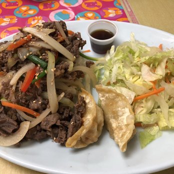 Myong Dong - Bulgogi. Has rice underneath of meat - Korean Near Me - Beltsville, Maryland
