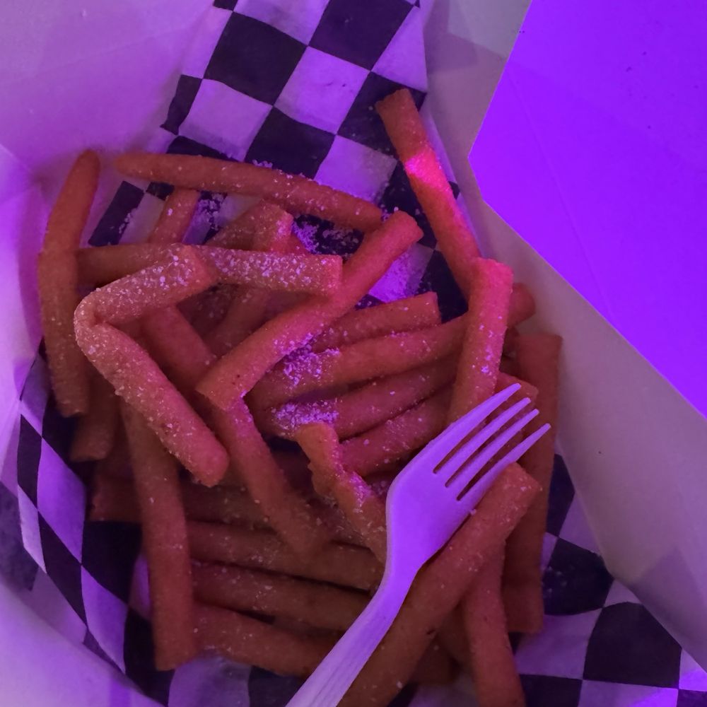 Winter Fest OC - Horrible greasy funnel cake fries - Festivals Near Me - Costa Mesa, California