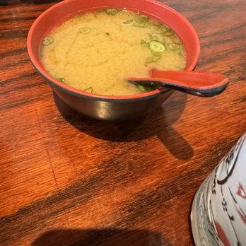 Sushi Arashi - Miso soup with bento box - Sushi Bars Near Me - Mountain View, California Sushi Arashi - Miso soup with bento box - Sushi Bars Near Me - Mountain View, California