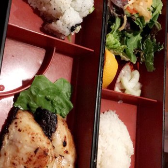 Sapporo Sushi - Bento box with black cod and California rolls - Japanese Near Me - Long Beach, California Sapporo Sushi - Bento box with black cod and California rolls - Japanese Near Me - Long Beach, California