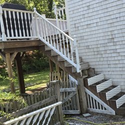 McCann Gutters & Carpentry - New composite risers, mahogony decking