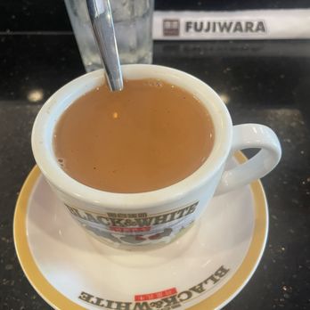 Fujiwara - Legit HK milk tea. It's thick and creamy. Comes with sugar packets. - Ramen Near Me - Dublin, California