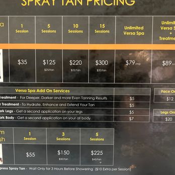 Sun Spa Tanning - Prices for versa and airbrush tanning - Spray Tanning Near Me - Northridge, California