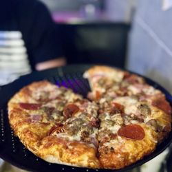 AJ's Stone Oven American Pizzeria - Meat pizza