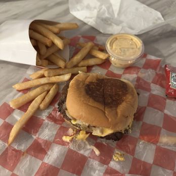 7th Street Burger Financial District - Double Cheeseburger and Fries - Burgers Near Me - New York, New York 7th Street Burger Financial District - Double Cheeseburger and Fries - Burgers Near Me - New York, New York