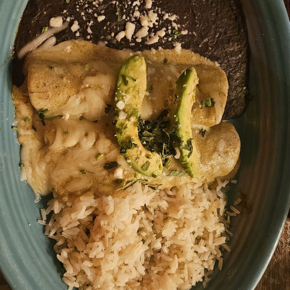 Shrimp enchiladas- the shrimp had great flavor! Shrimp enchiladas- the shrimp had great flavor!