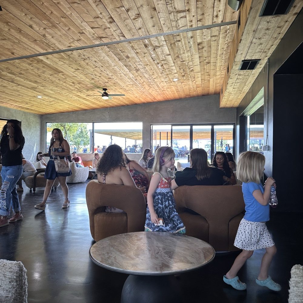 Slate Theory Winery - Inside member's only building. Lots of children this weekend. - Wine Tasting Room Near Me - Fredericksburg, Texas