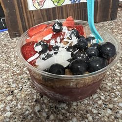 Tropical Smoothie Cafe - ACAI BOWL with extra strawberries (no bananas)