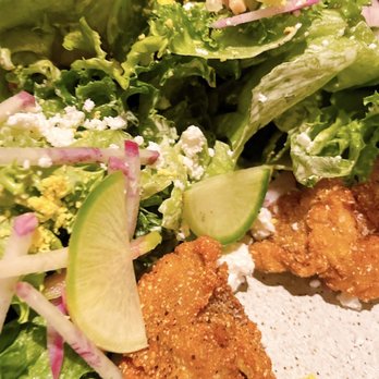 Husk - Dill salad with oysters - American Near Me - Charleston, South Carolina Husk - Dill salad with oysters - American Near Me - Charleston, South Carolina