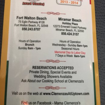 Clemenza's - Italian Near Me - Fort Walton Beach, Florida Clemenza's - Italian Near Me - Fort Walton Beach, Florida