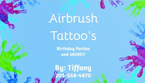 Airbrush Tattoo’s By: Tiffany Logo
